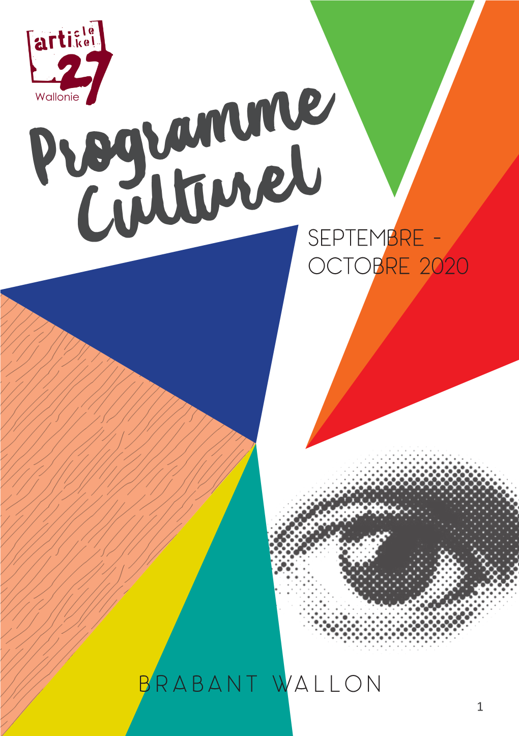 Programme Septembre - Cultureloctobre 2020