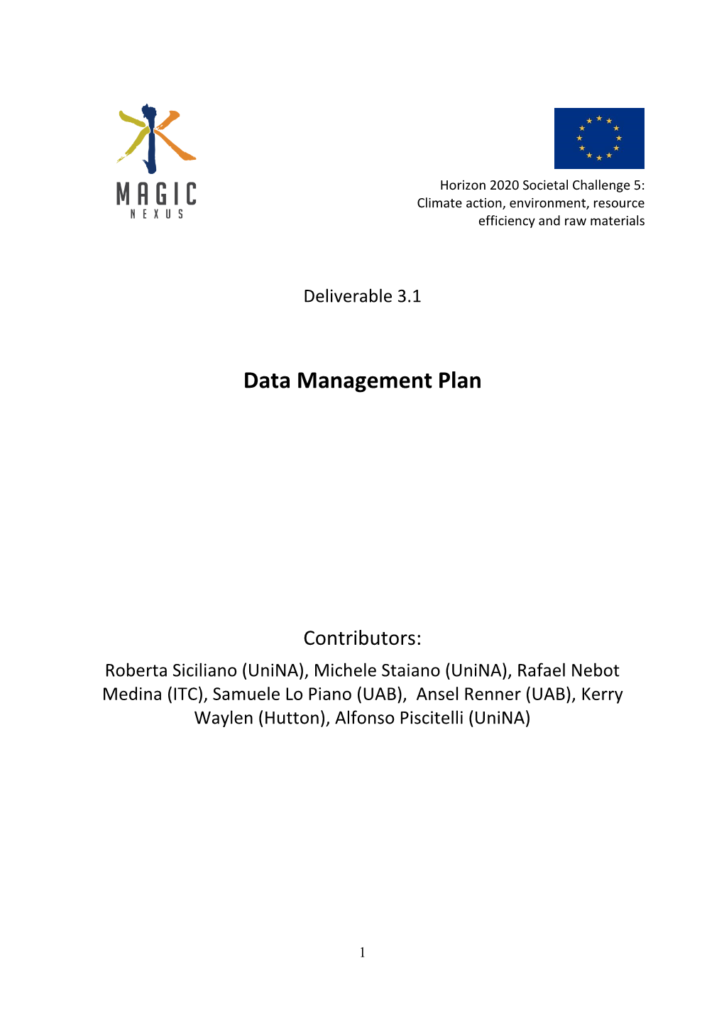 D.3.1-Data Management Plan