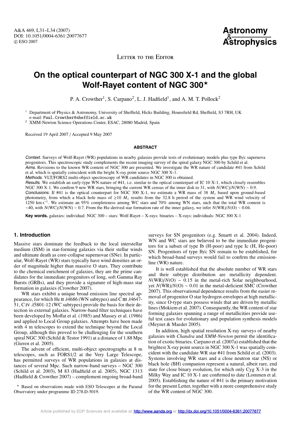 On the Optical Counterpart of NGC 300 X-1 and the Global Wolf-Rayet Content of NGC 300