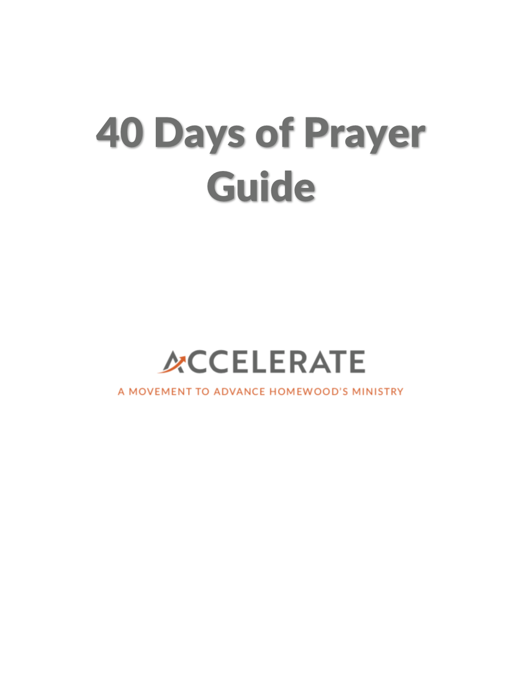 40 Days of Prayer Guide