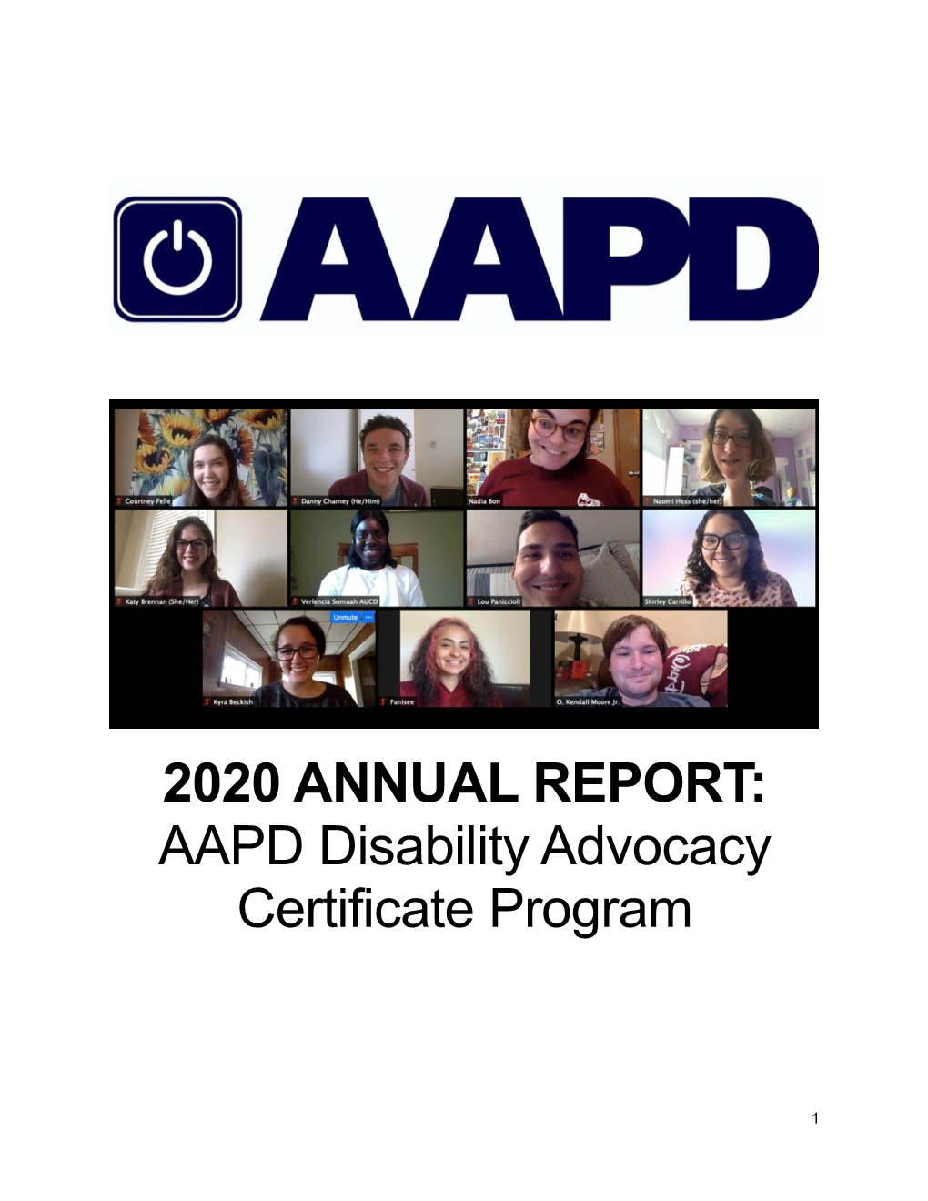 AAPD Disability Advocacy Certificate Program