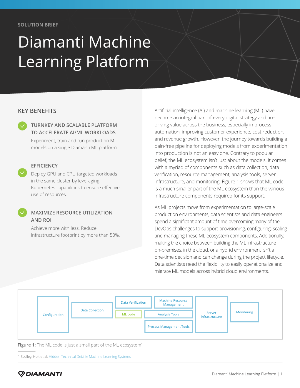 Diamanti Machine Learning Platform