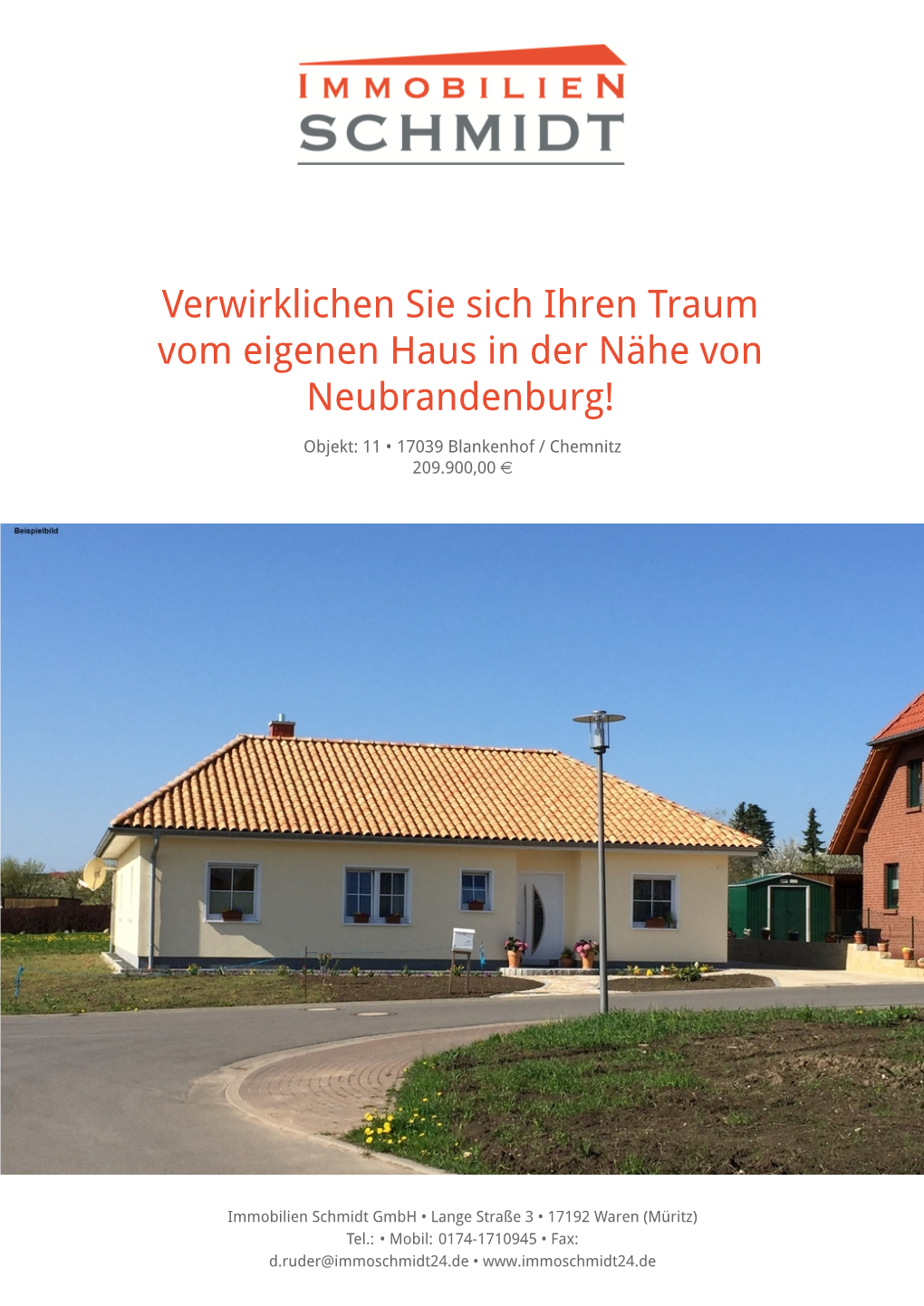 Verwirklichen Sie Sich Ihren Traum Vom Eigenen Haus in Der Nähe Von Neubrandenburg!