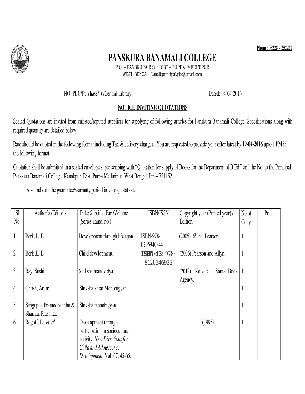 Panskura Banamali College P.O