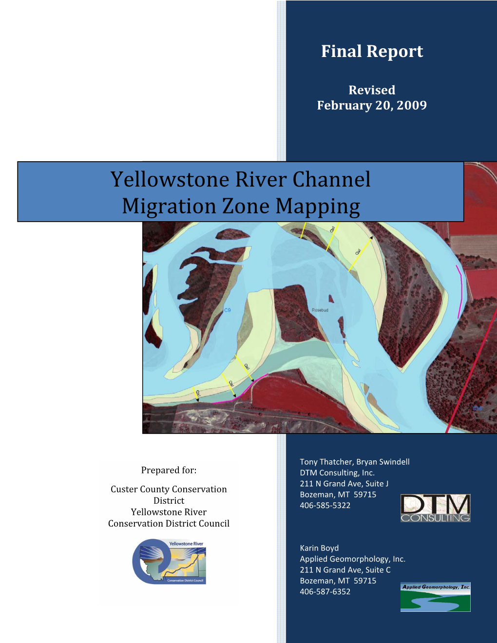 Yellowstone River Channel Migration Zone Mapping