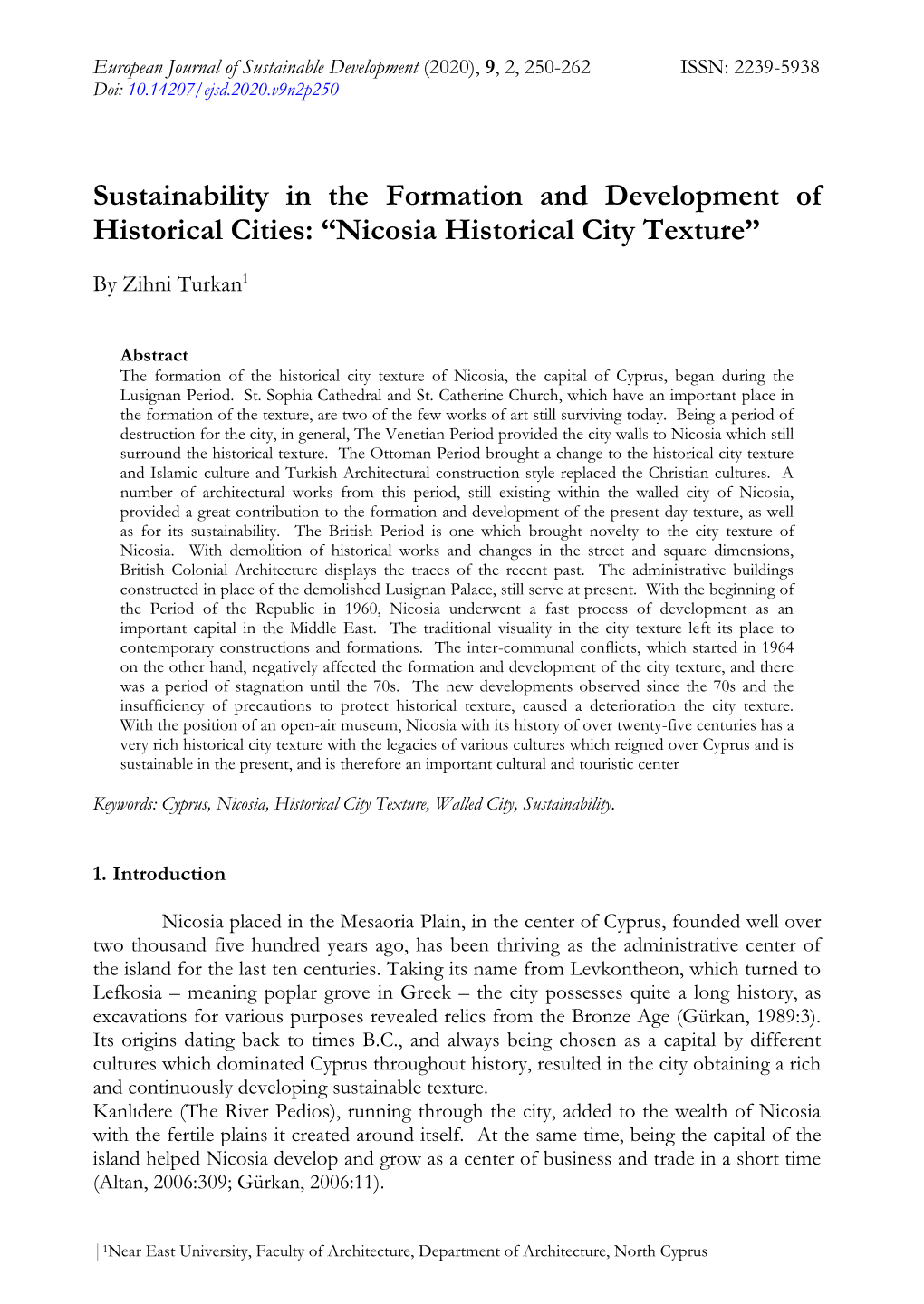 Nicosia Historical City Texture”