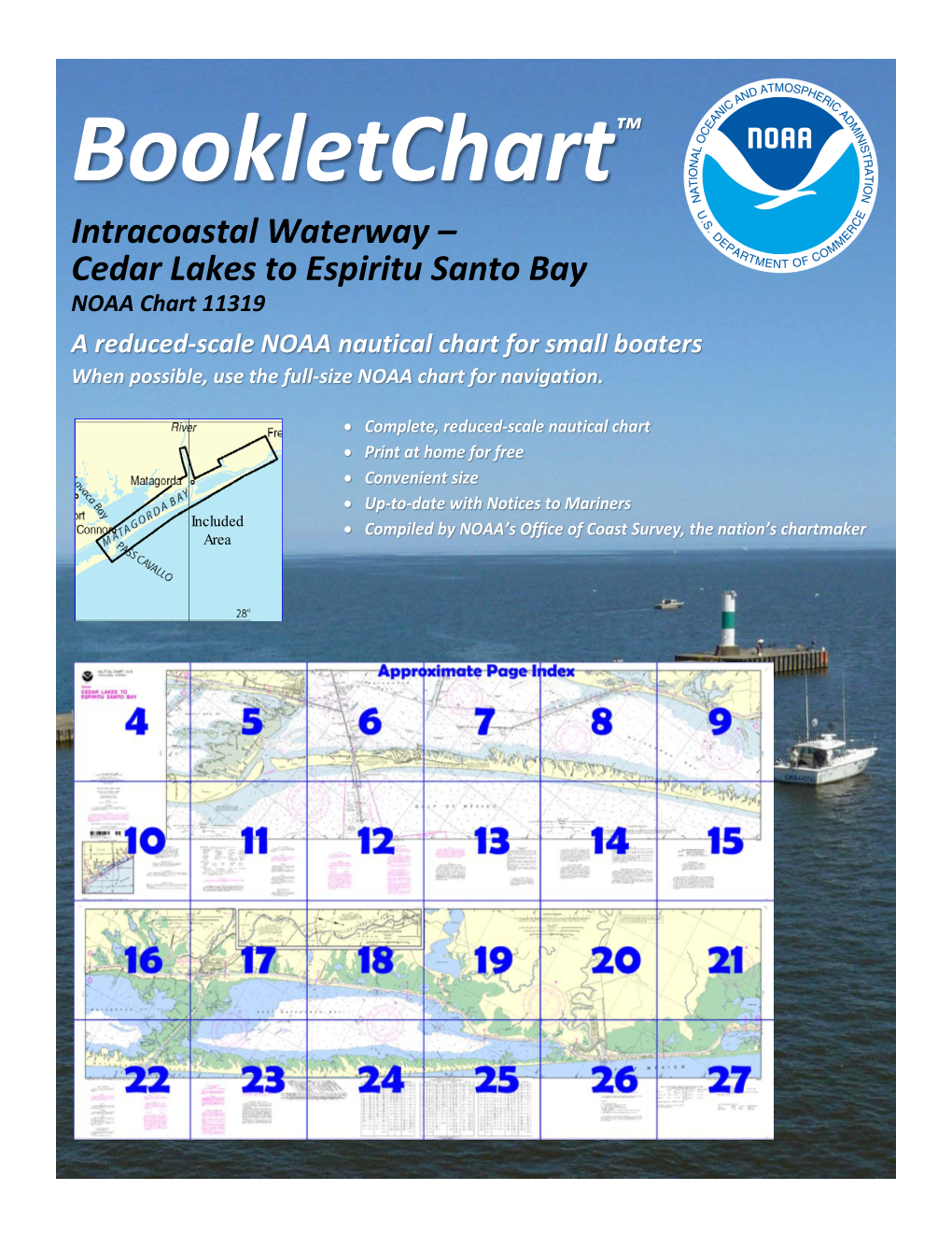 Cedar Lakes to Espiritu Santo Bay NOAA Chart 11319