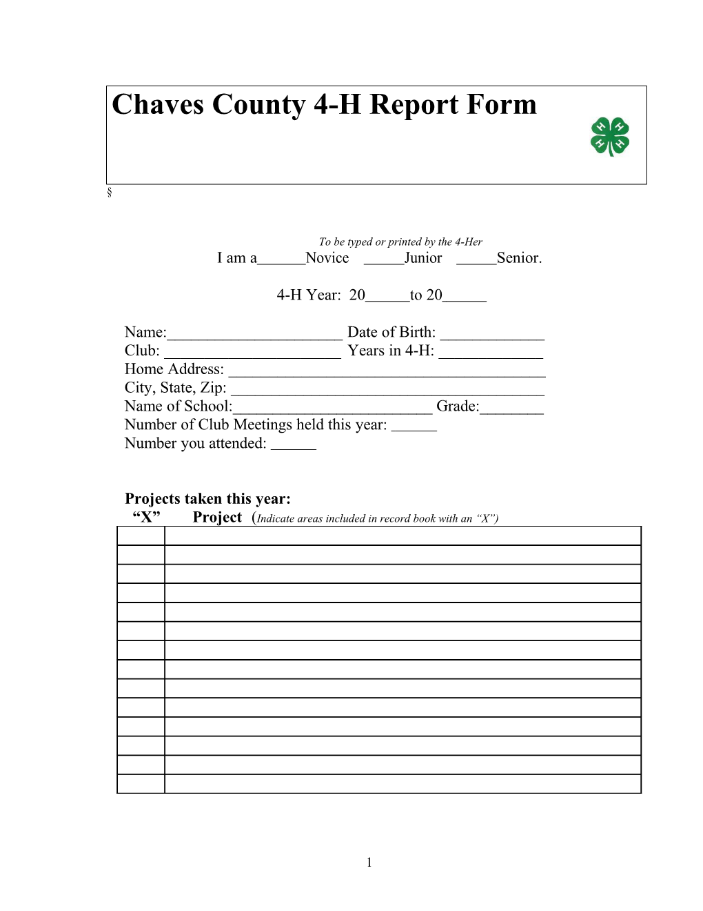 Chaves County Report Form s1