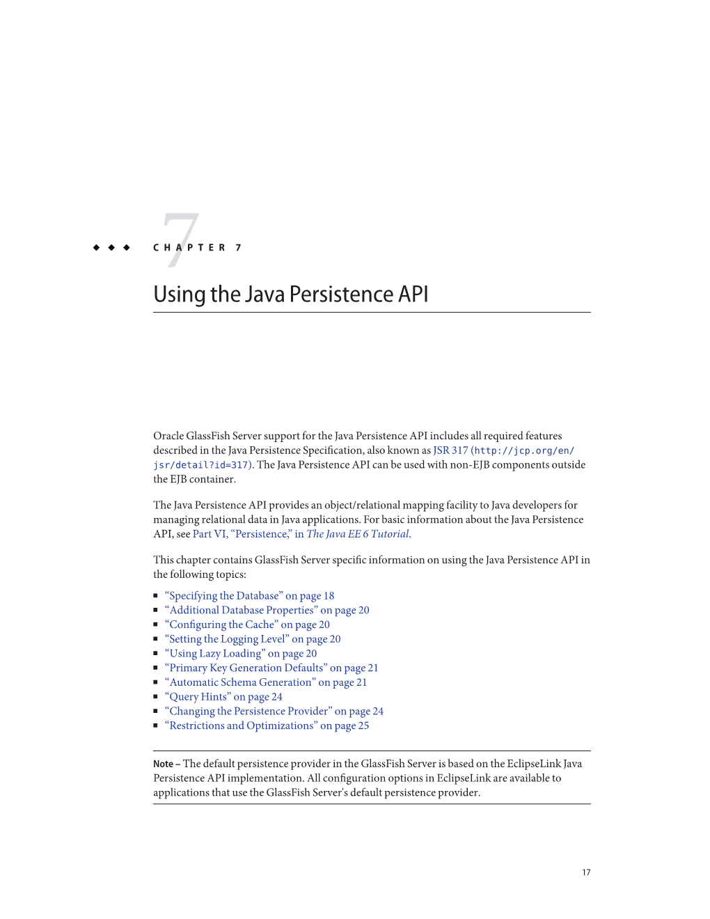 Using the Java Persistence API