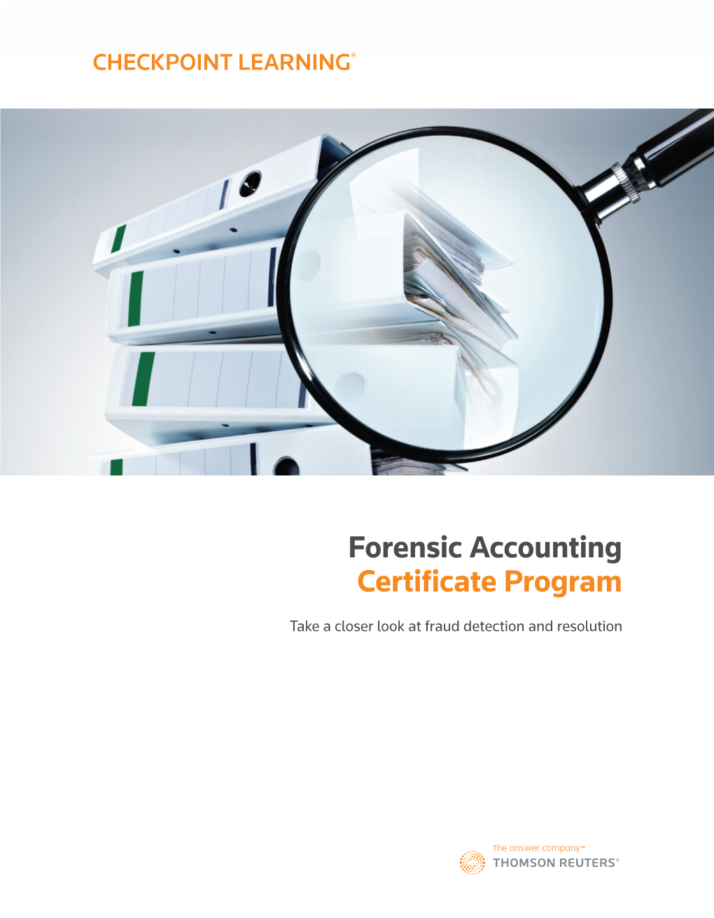 Forensic Accounting Certificate Program