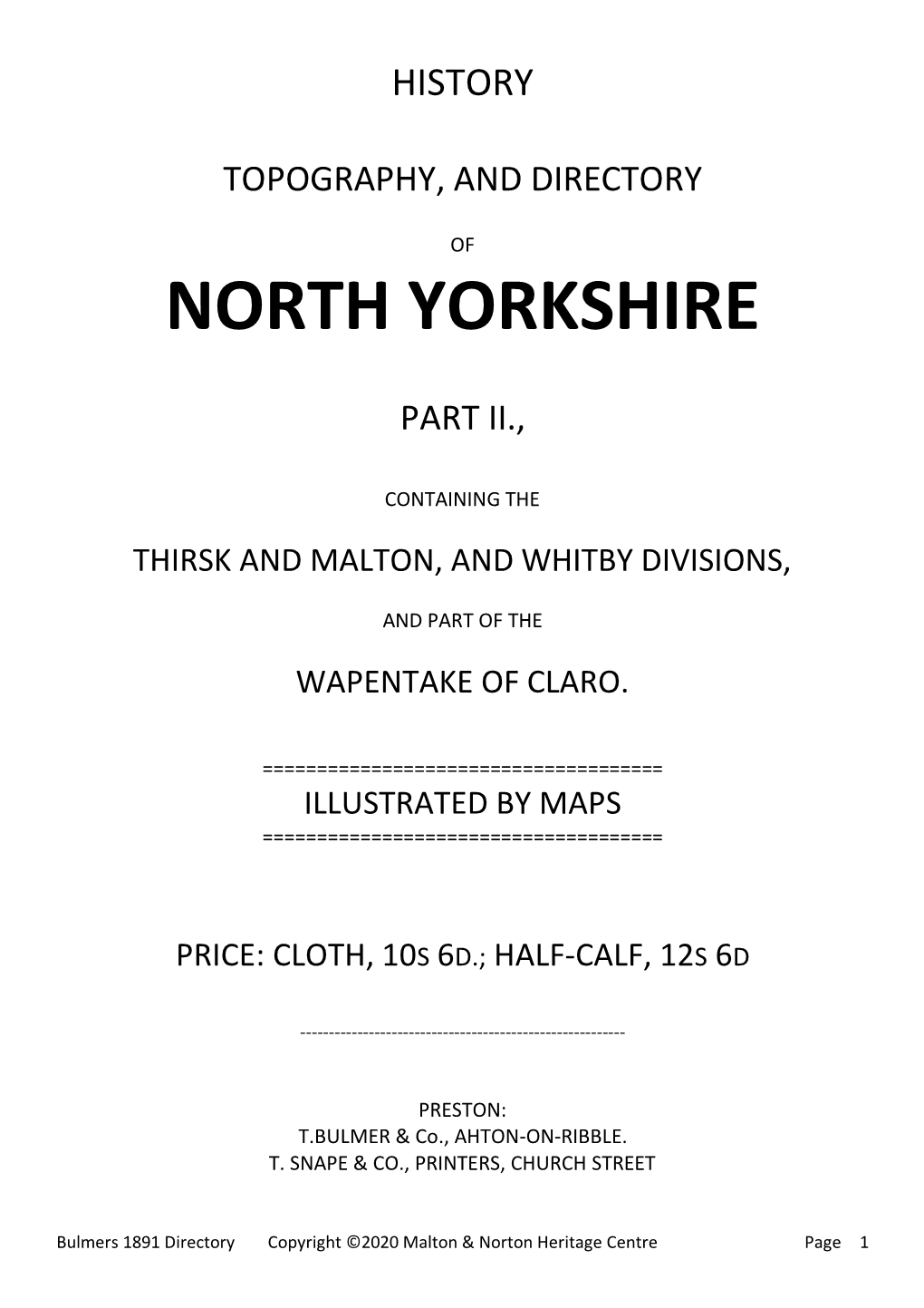 North Yorkshire