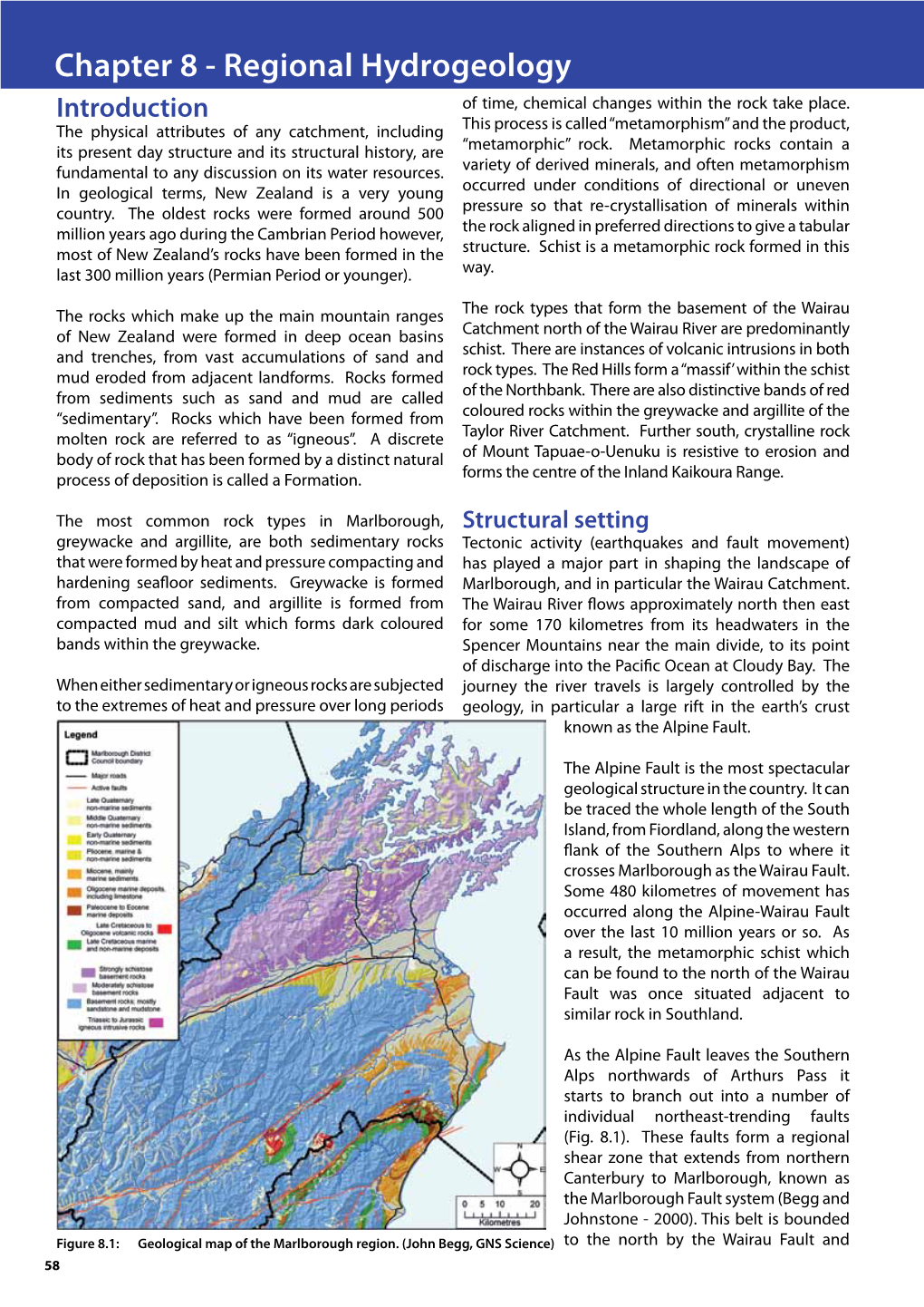 Chapter 8 - Regional Hydrogeology Introduction of Time, Chemical Changes Within the Rock Take Place