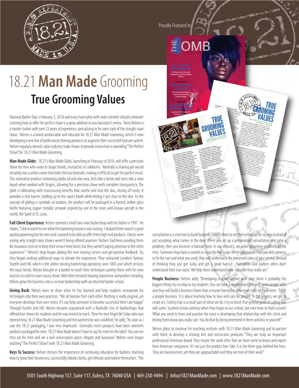 PRR 18.21 Man Made Grooming