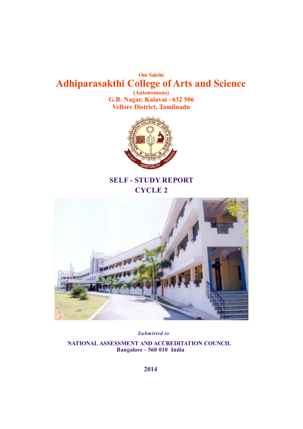 Adhiparasakthi College of Arts and Science (Autonomous) G.B