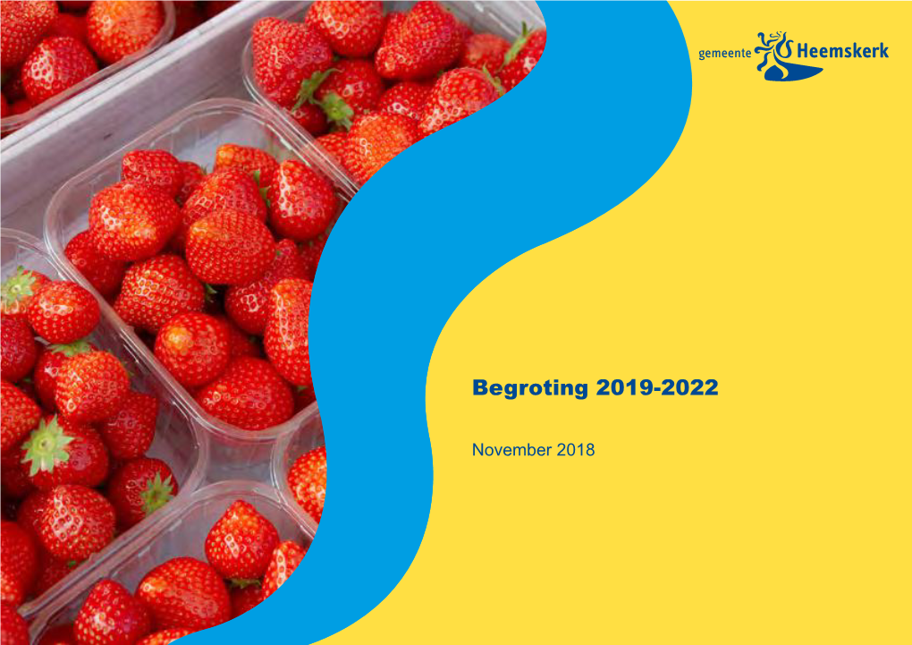 Begroting 2019-2022