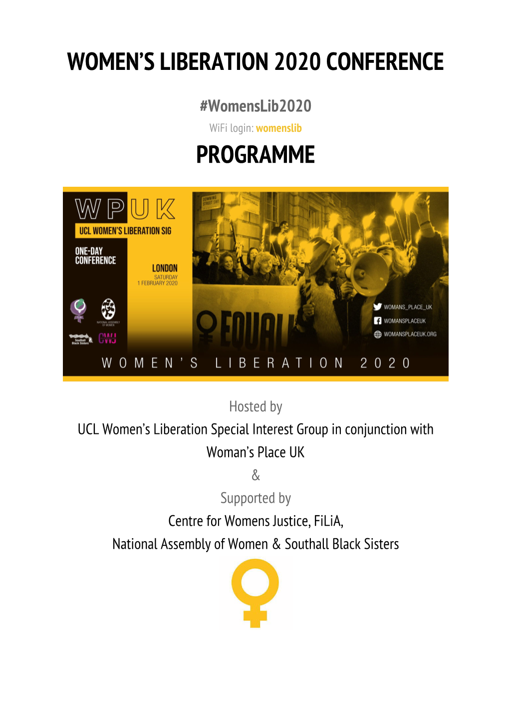 Women's Liberation 2020 Programme
