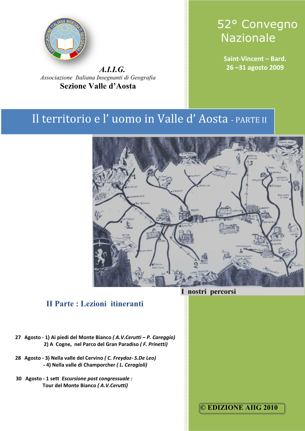 Il Territorio E L'uomo in Valle D'aosta