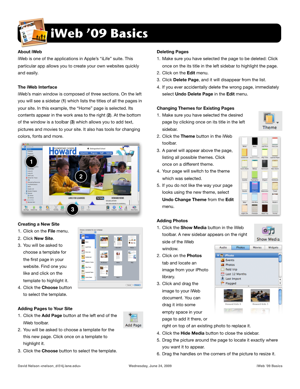 Iweb '09 Basics