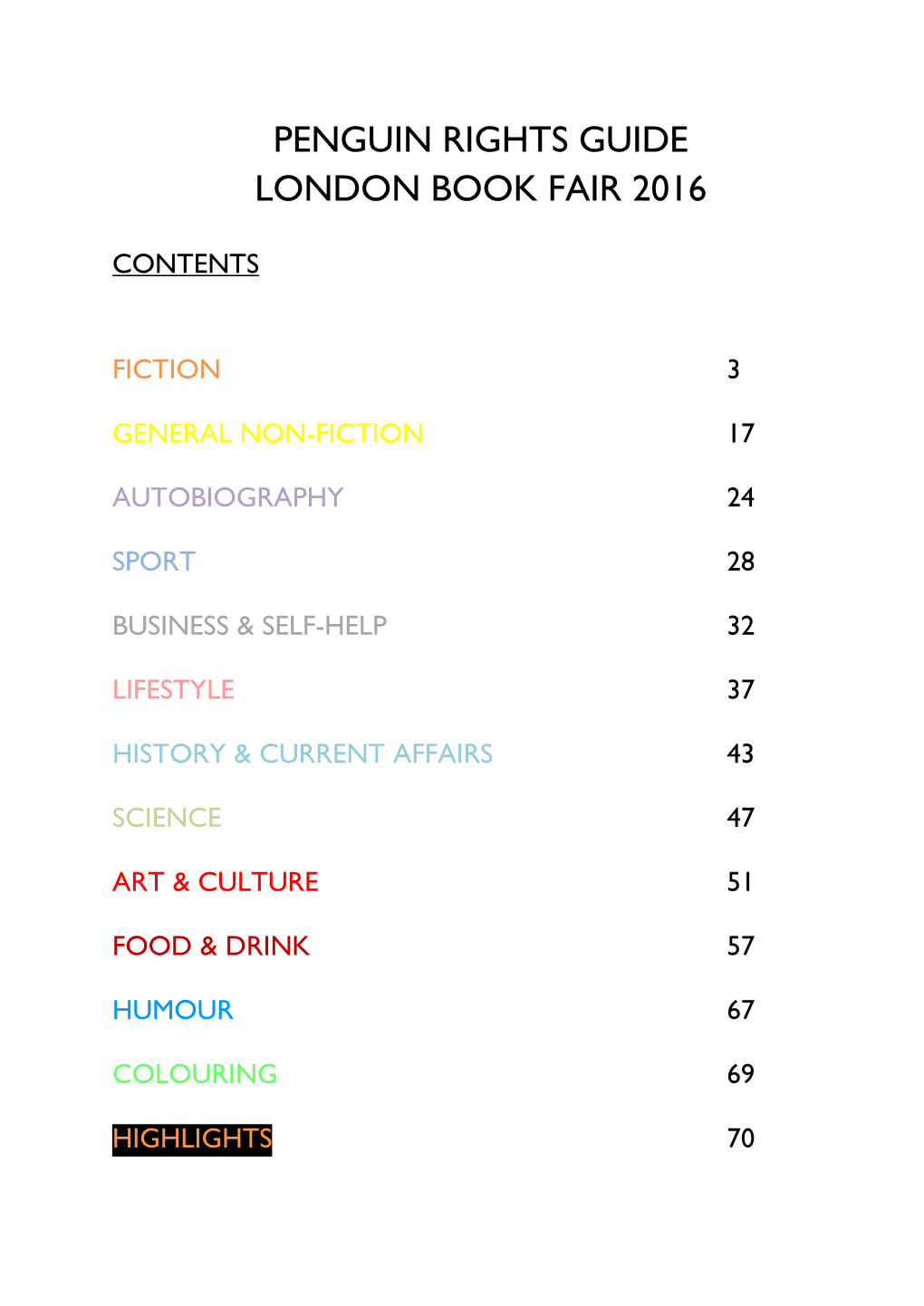 Penguin Rights Guide London Book Fair 2016