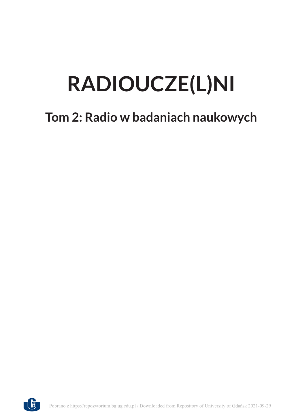 Radio W Badaniach Naukowych