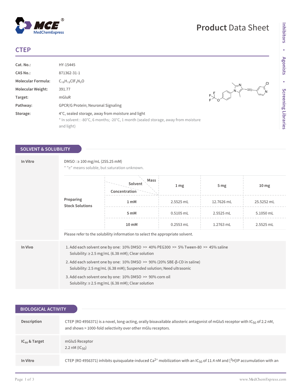 CTEP | Medchemexpress