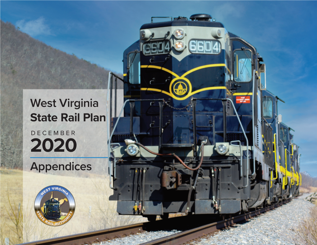 2020 State Rail Plan Full Appendix