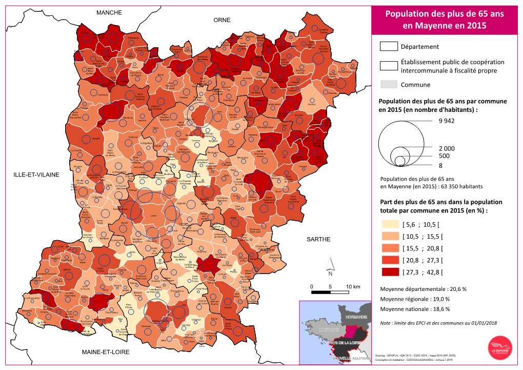 Population Des Plus De 65 Ans En Mayenne En 2015