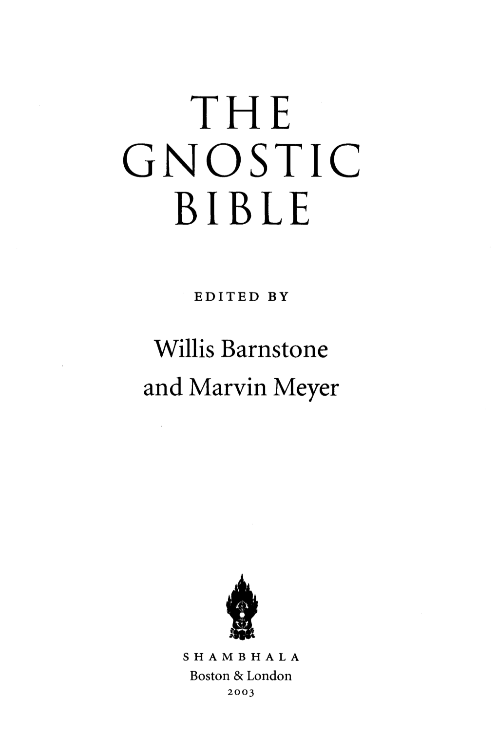 The Gnostic Bible