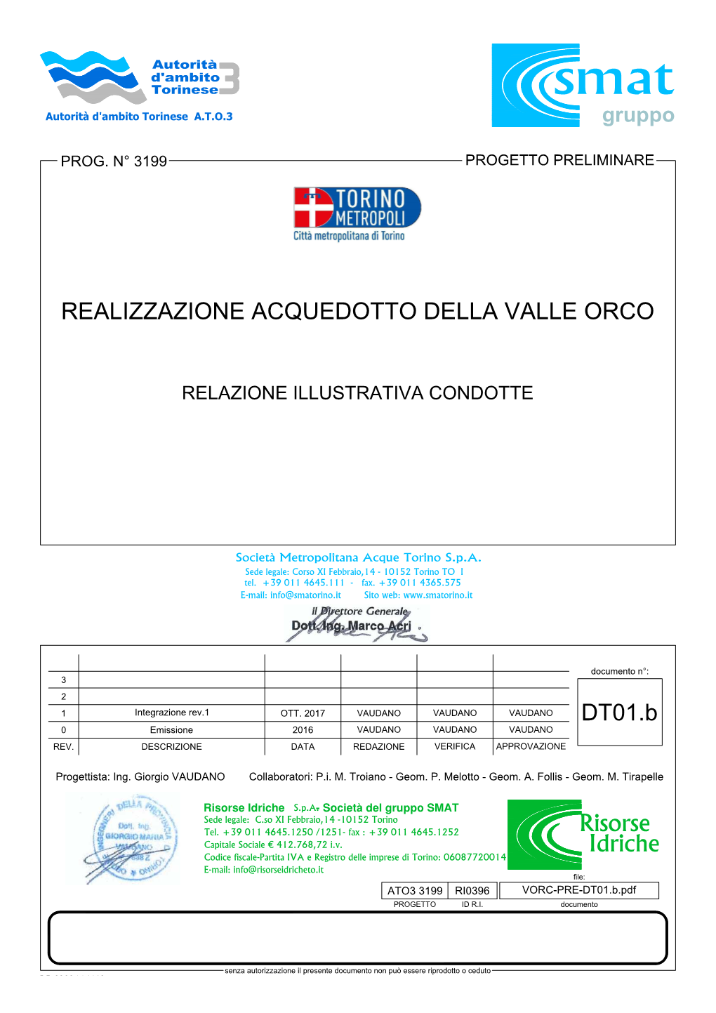 Relazione Illustrativa Condotte