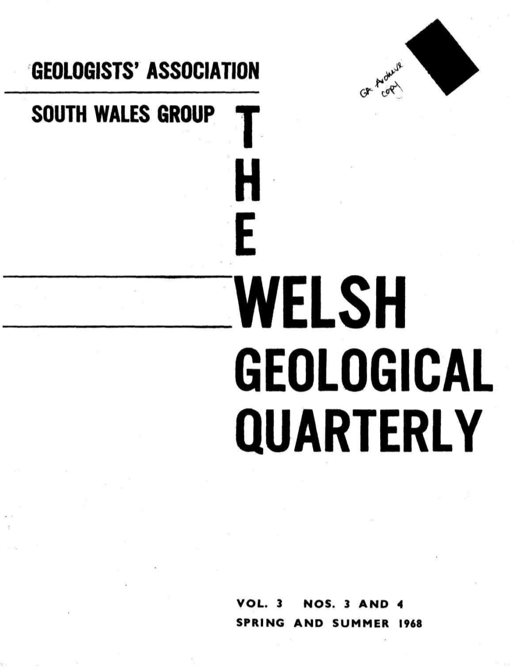 Welsh Geological Quarterly