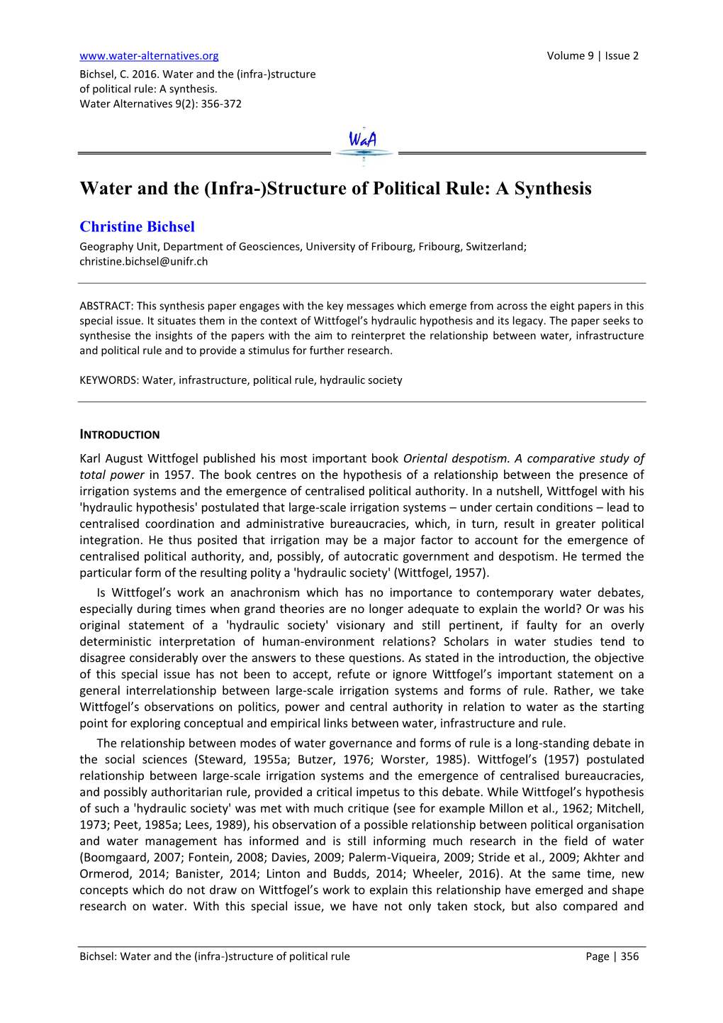 (Infra-)Structure of Political Rule: a Synthesis