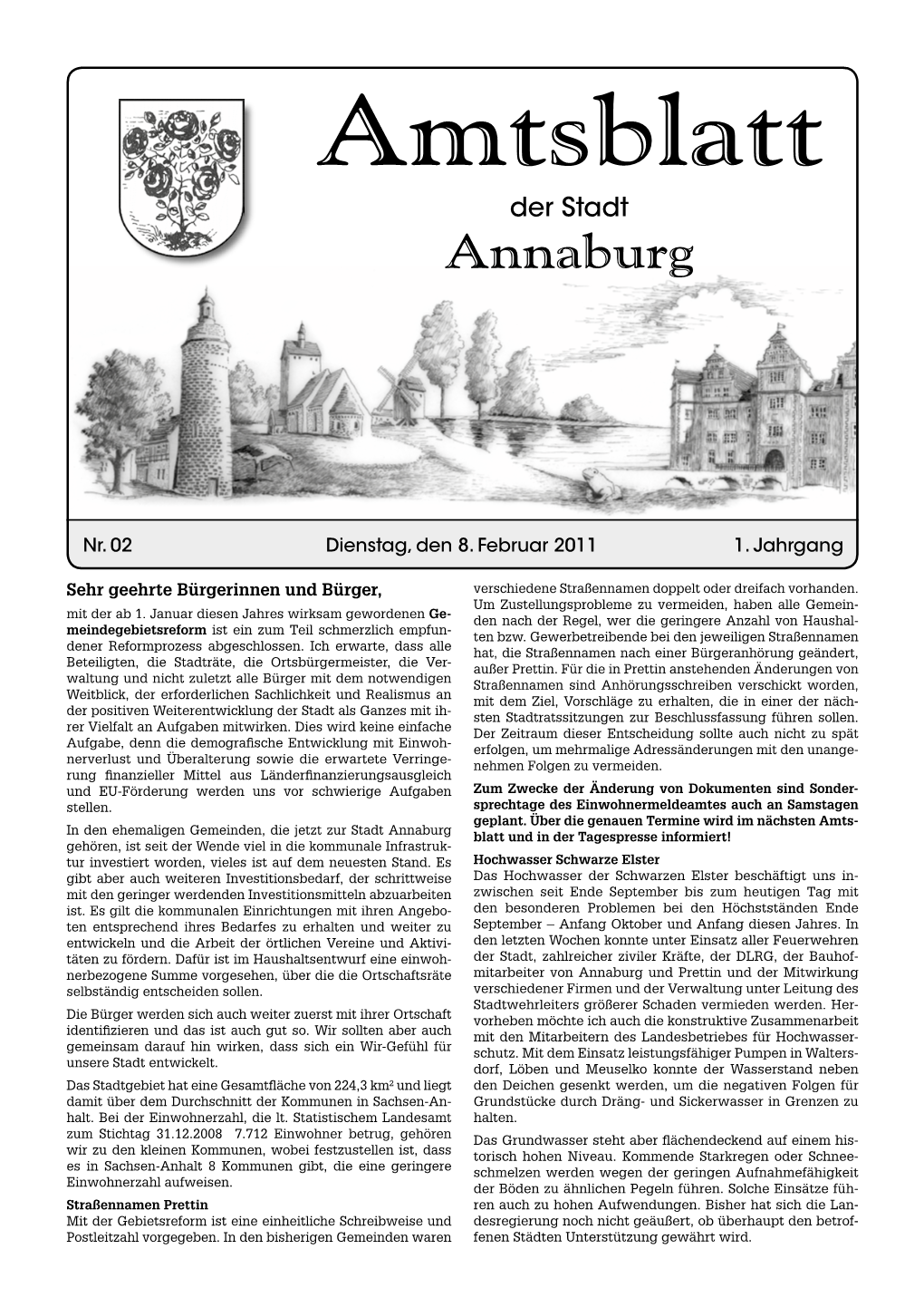 Amtsblatt Der Stadt Annaburg