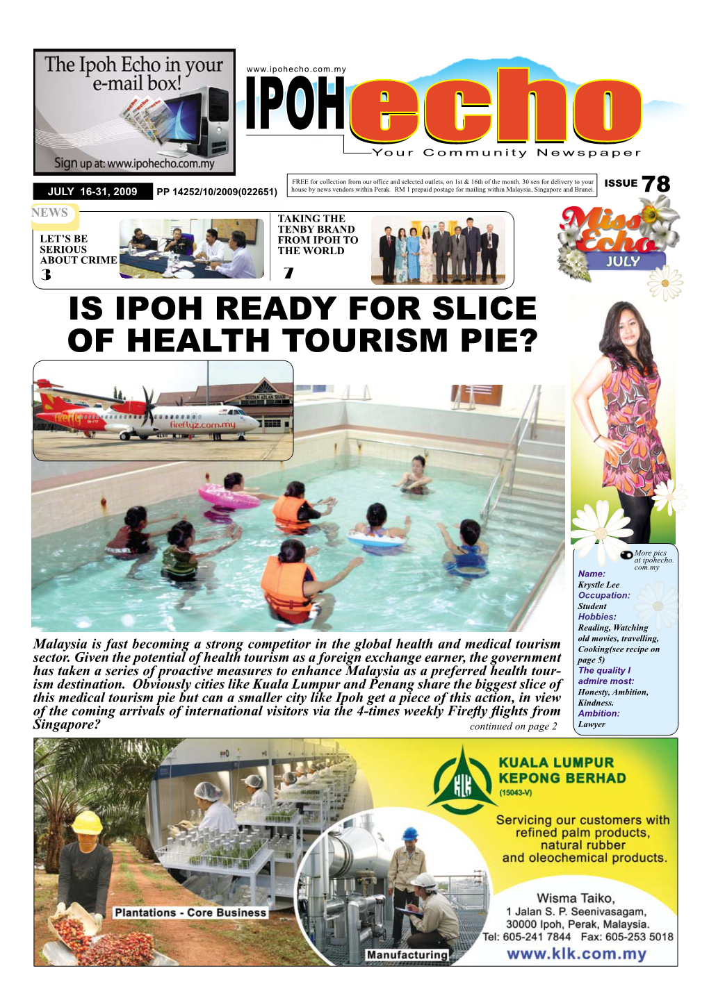 Is Ipoh Ready for Slice of Health Tourism Pie?