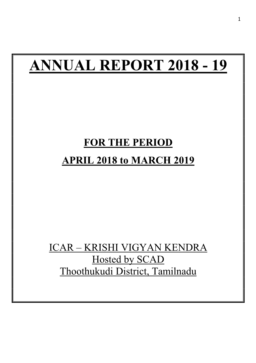 Revised Proforma for Annual Report