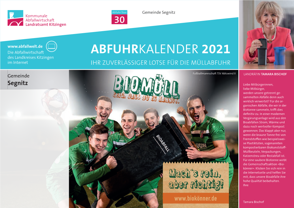 2021 Abfuhrkalender Segnitz.Pdf