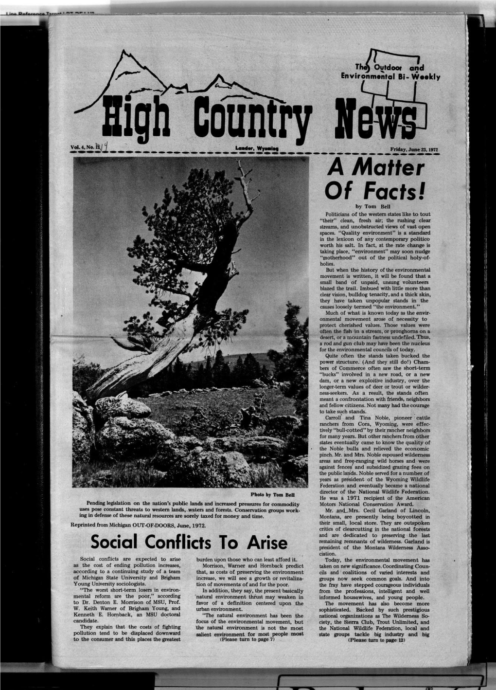 High Country News Vol. 4.14, July 7, 1972