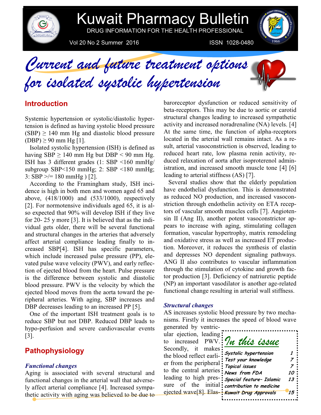 Current and Future Treatment Options for Isolated Systolic Hypertension