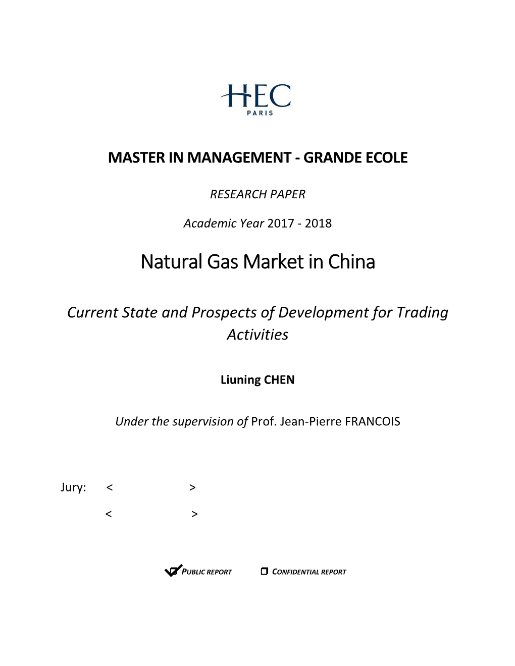 Natural Gas Market in China