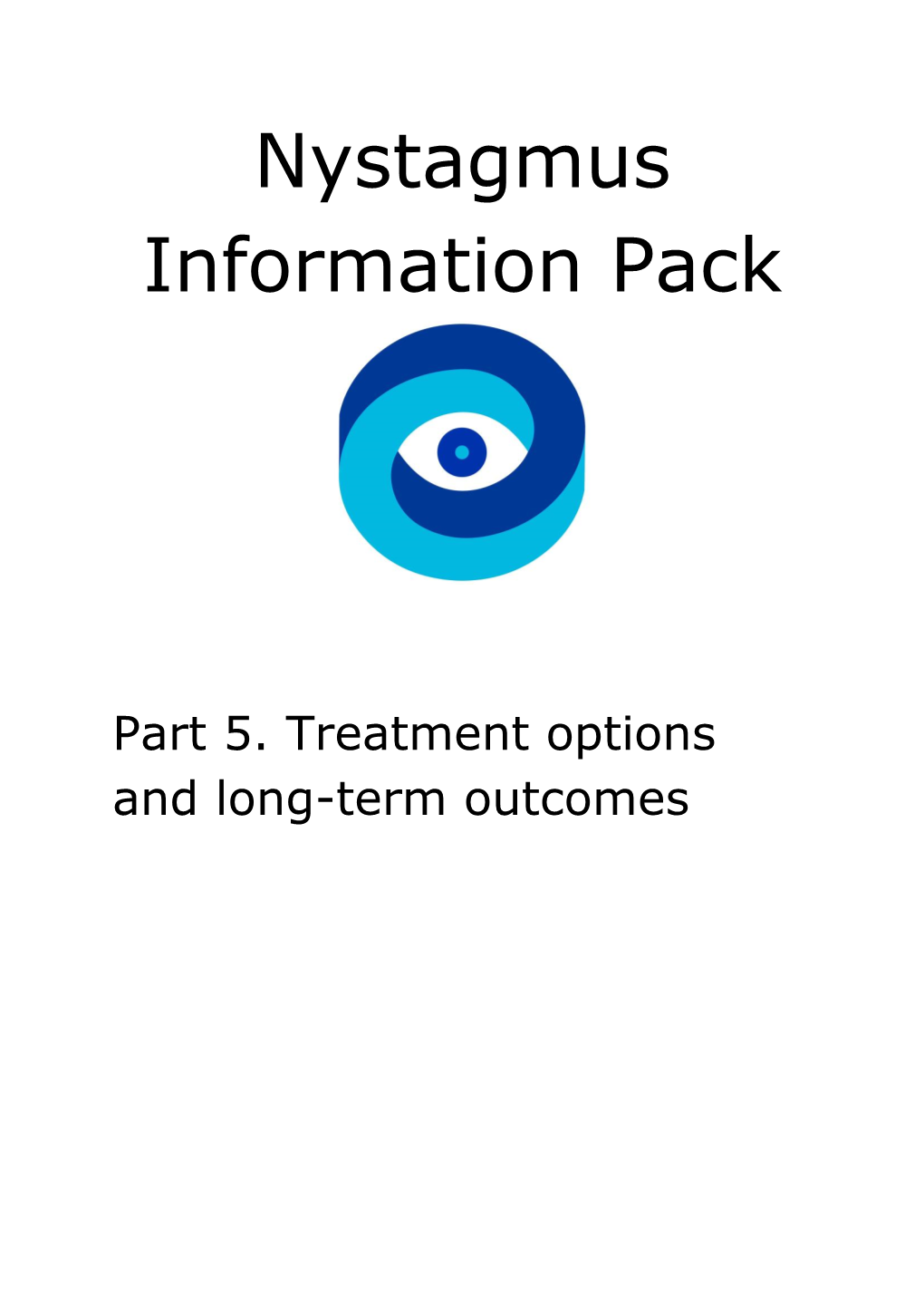 Nystagmus Information Pack