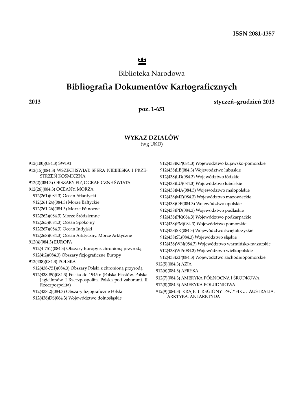 Bibliografia Dokumentów Kartograficznych