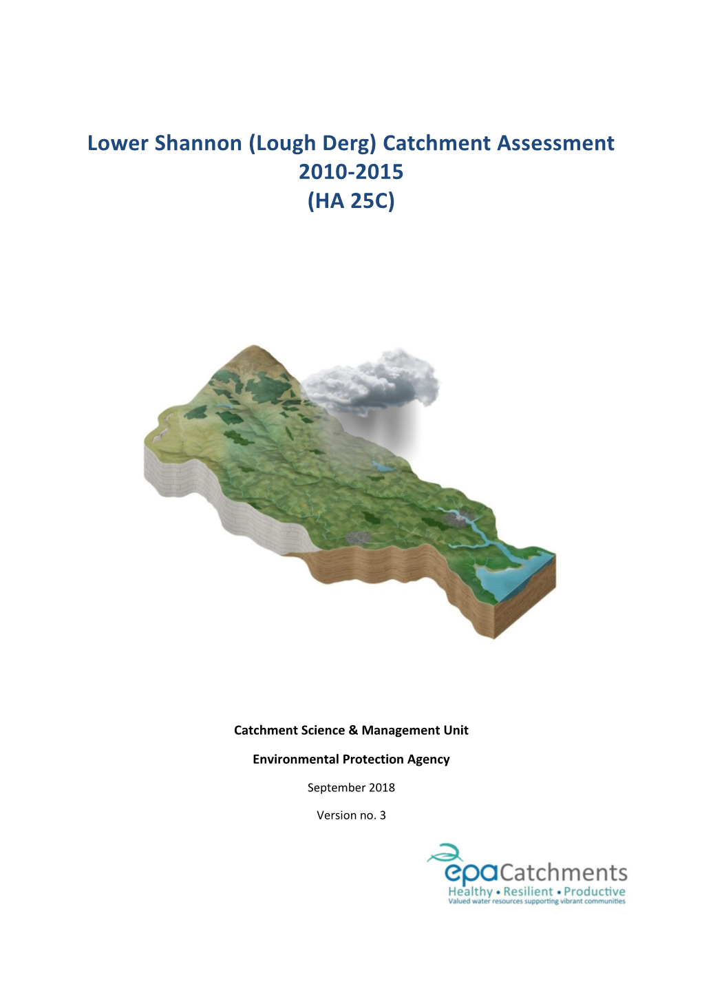 Lower Shannon (Lough Derg) Catchment Assessment 2010-2015 (HA 25C)