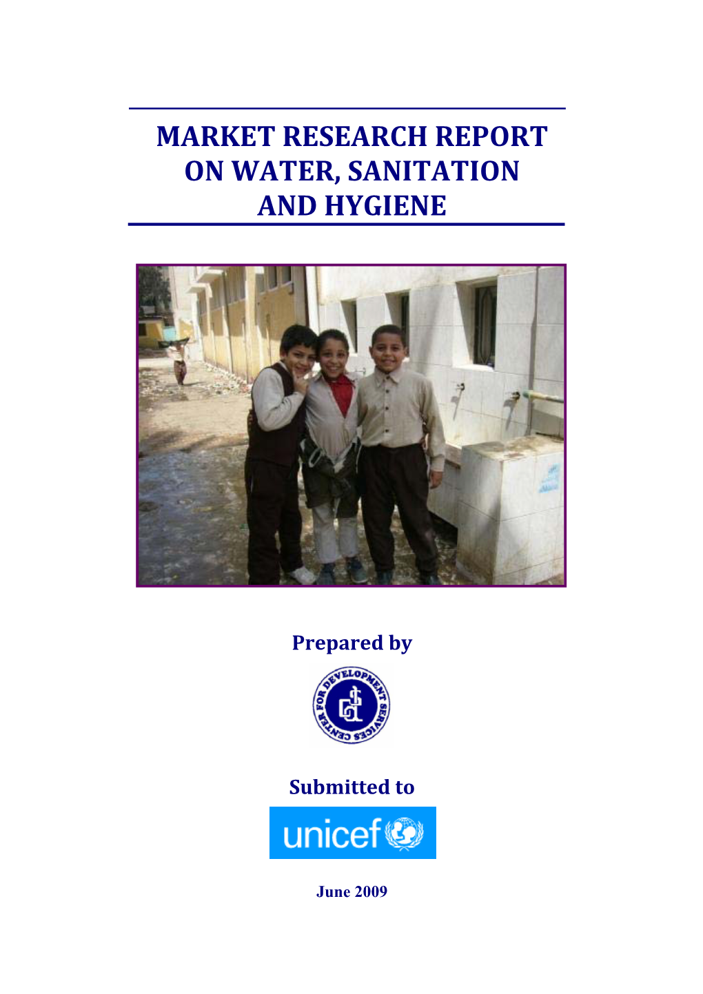 Market Research Report on Water, Sanitation and Hygiene