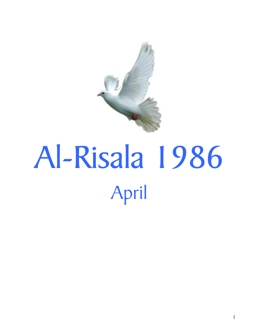 Al-Risala 1986