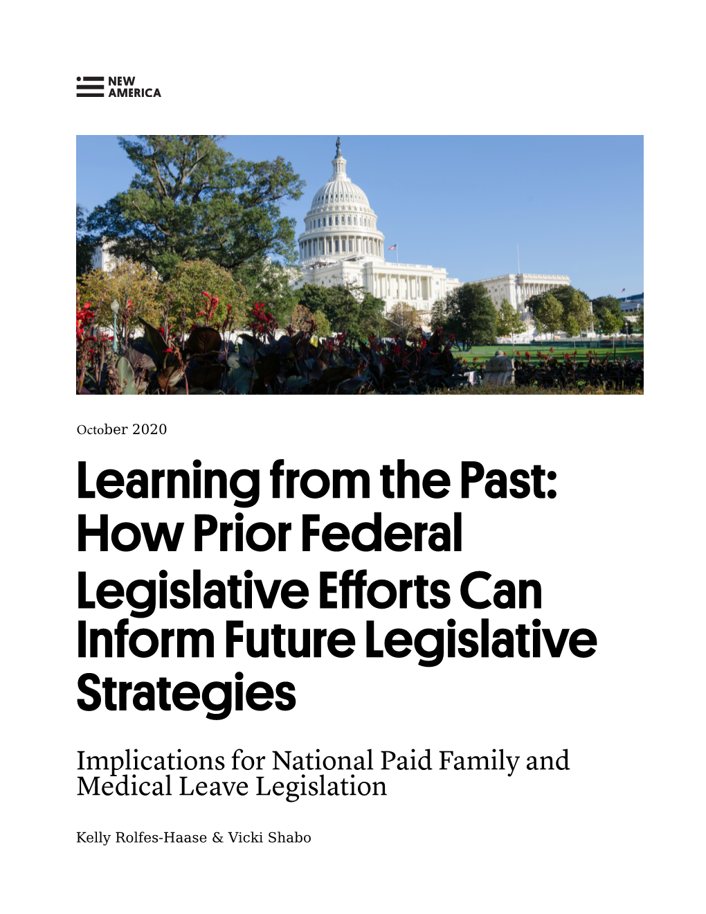 Learning from the Past: How Prior Federal Legislative Efforts Can