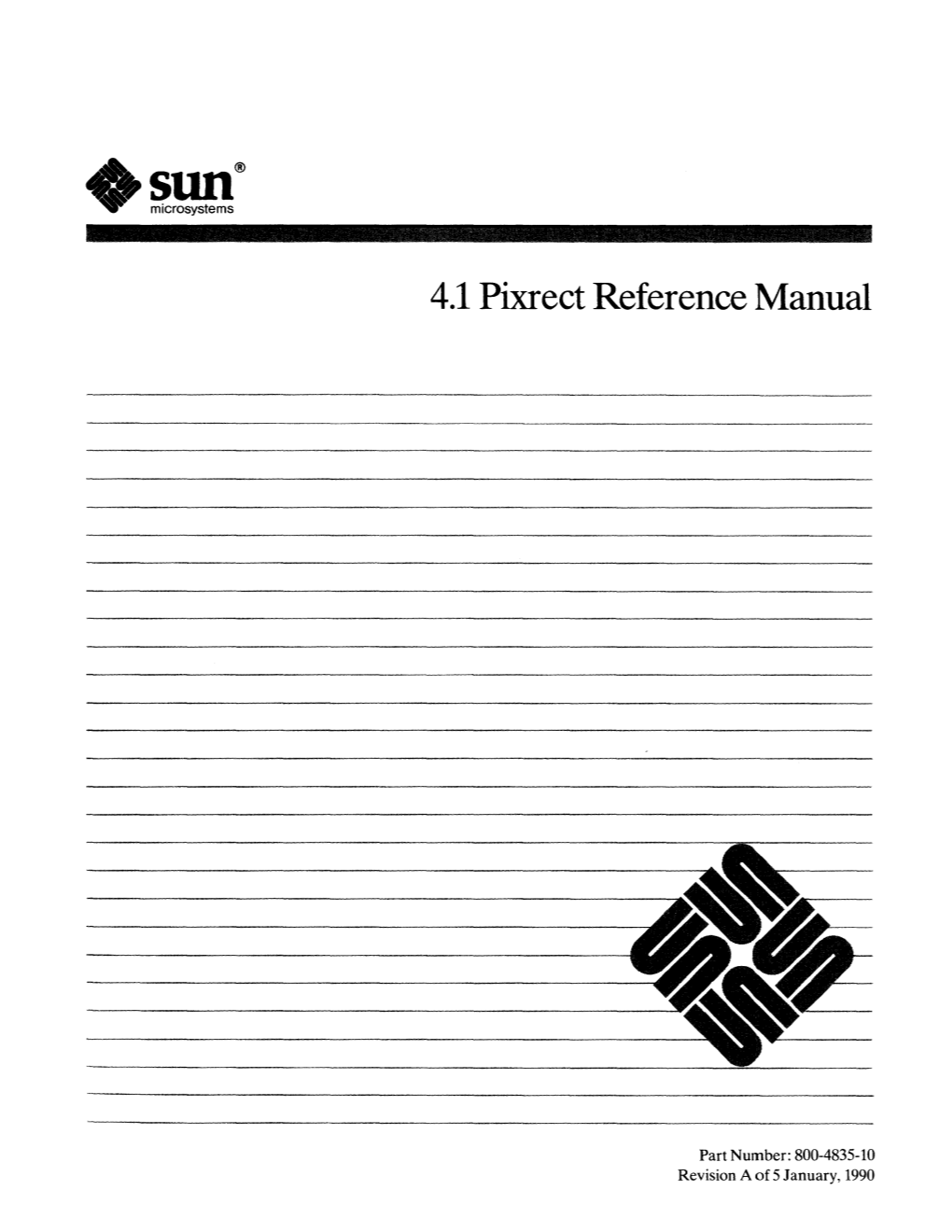 4.1 Pixrect Reference Manual