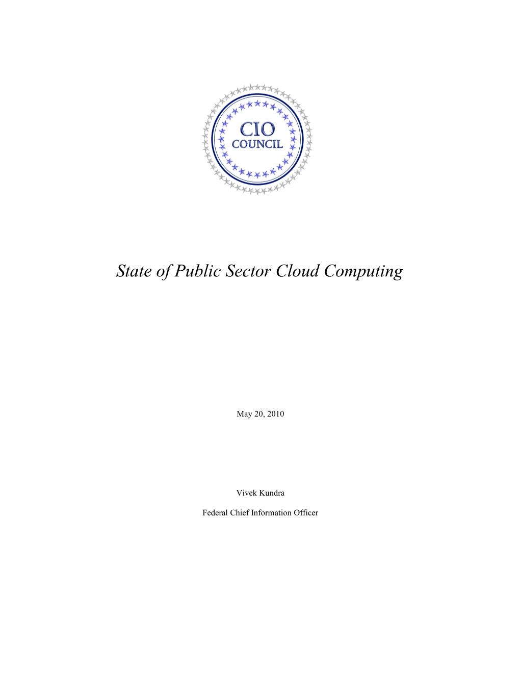 State Of Public Sector Cloud Computing