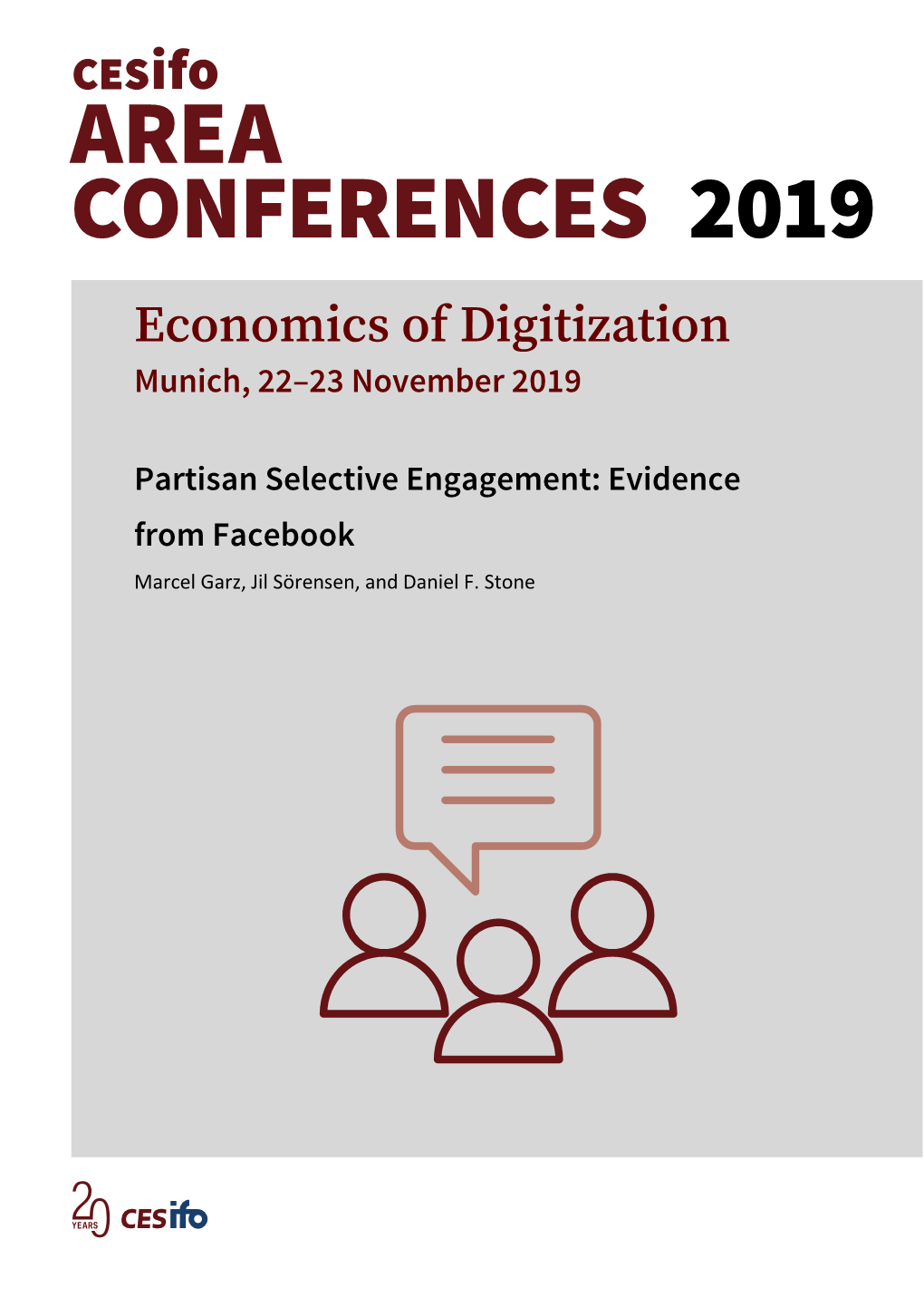 Partisan Selective Engagement: Evidence from Facebook Marcel Garz, Jil Sörensen, and Daniel F