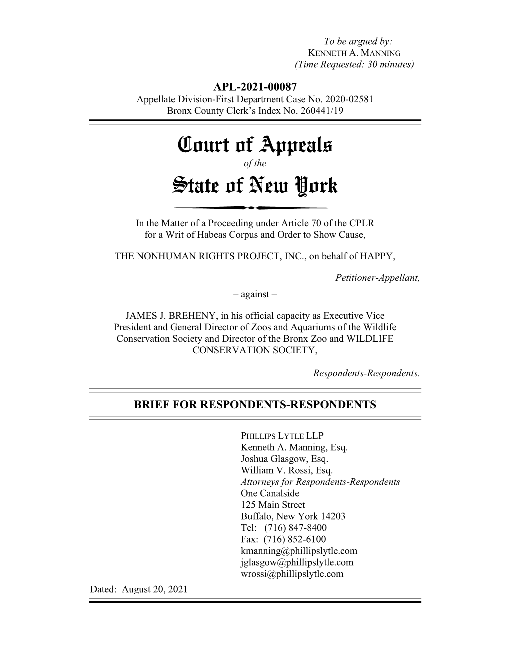 Court of Appeals State of New York