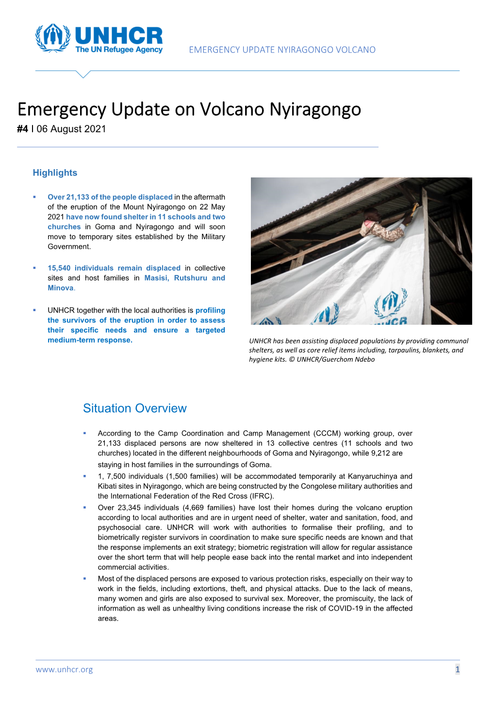 Emergency Update on Volcano Nyiragongo