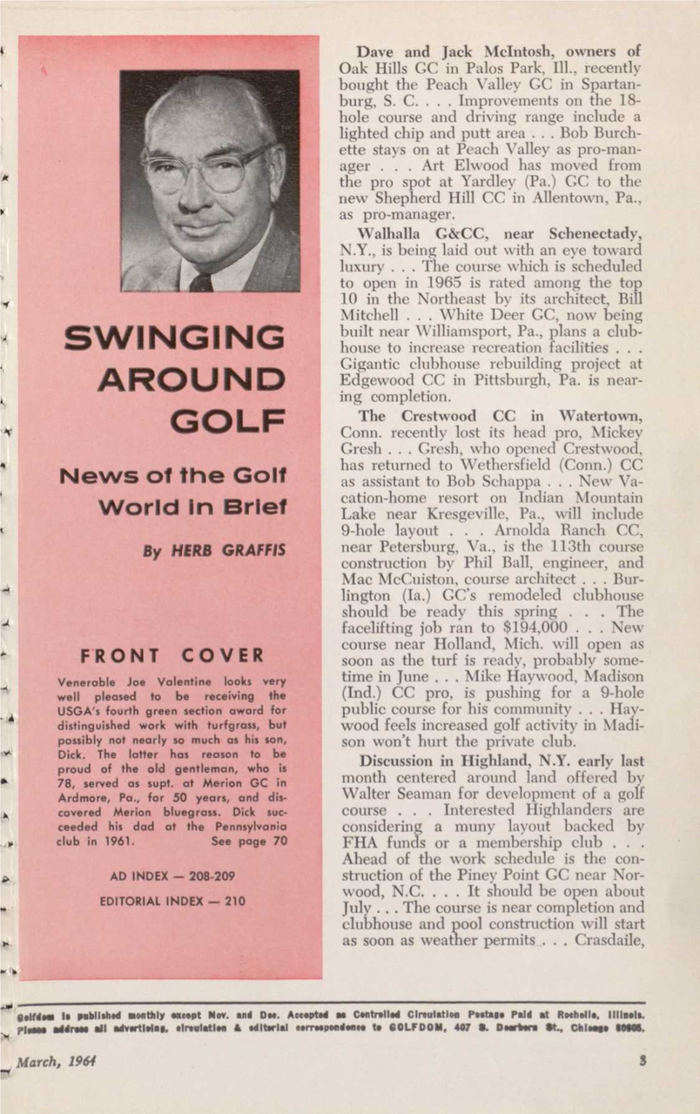 Swinging Around Golf (Continued from Page 32) INTERLOCKING FLOORING Annual Breakfast Put on at This Year's GCSA Conference by B